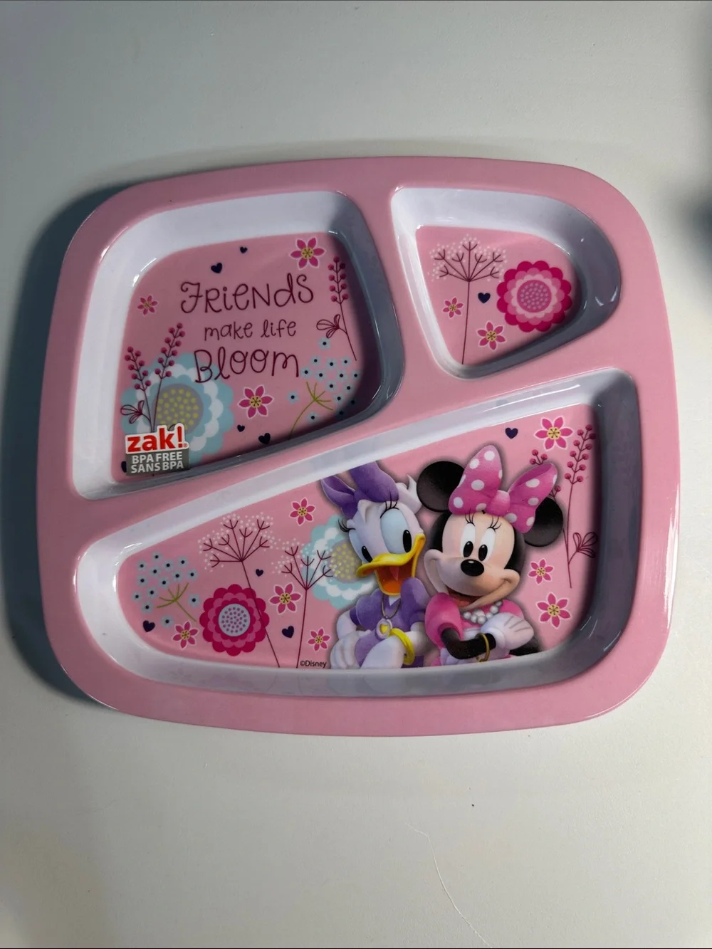 Lot of 7 Assorted Melamine Children's Dishes-  Thinker Bell Mini Disney New!!